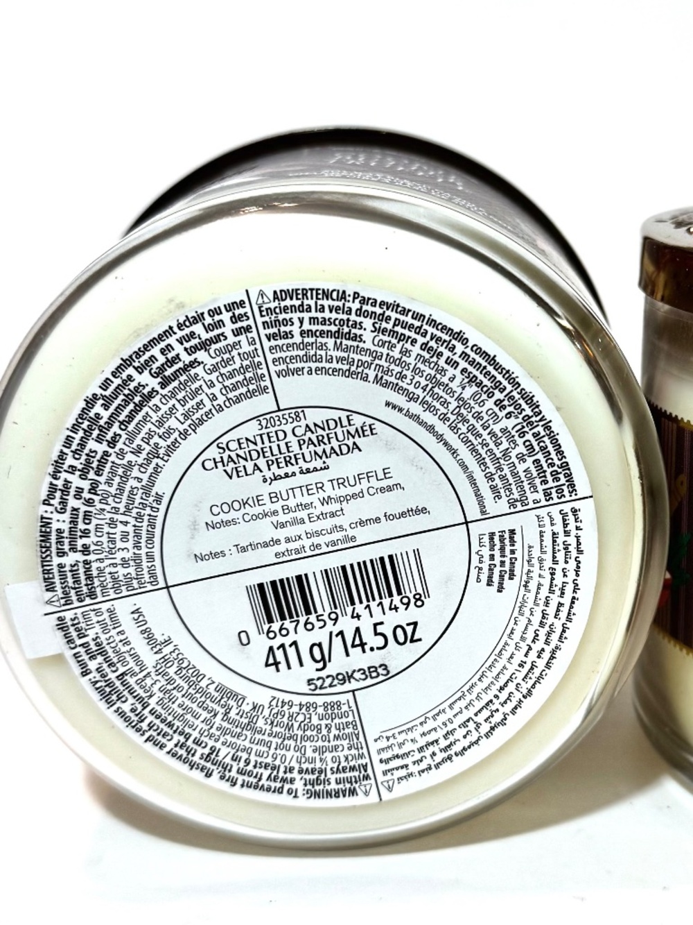 COOKIE BUTTER TRUFFLE 3 Wick Candle - Picture 3 of 3